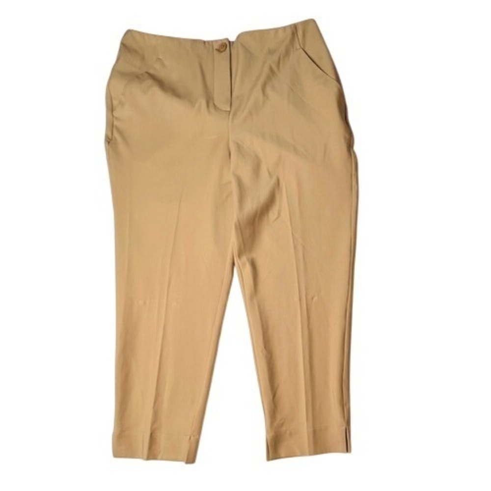 Worthington High Waisted Slim Ankle Petite Pants Tan Workwear Feminine 10P‎ NWT